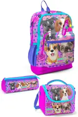 Coral High Kids Pembe Köpek Desenli 3’lü Okul Çanta Seti SET0123750
