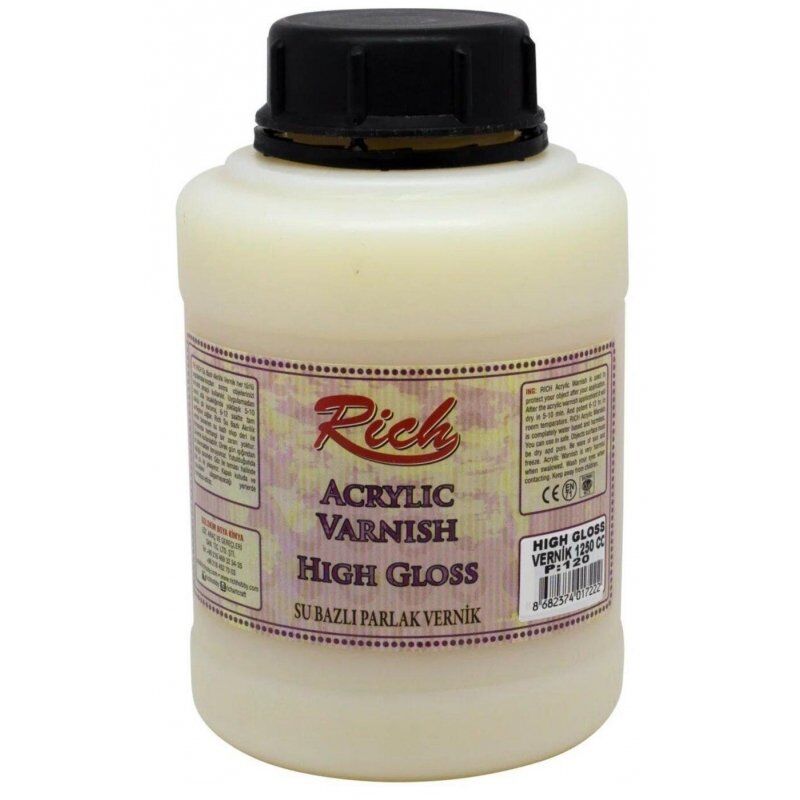 Rich Su Bazlı High Gloss Parlak Vernik 1250 cc