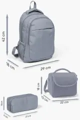 Coral High Kids Pembe Su Yeşili Renk Geçişli 3’lü Okul Çanta Seti SET0123664