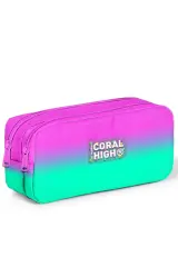 Coral High Kids Pembe Su Yeşili Renk Geçişli 3’lü Okul Çanta Seti SET0123664