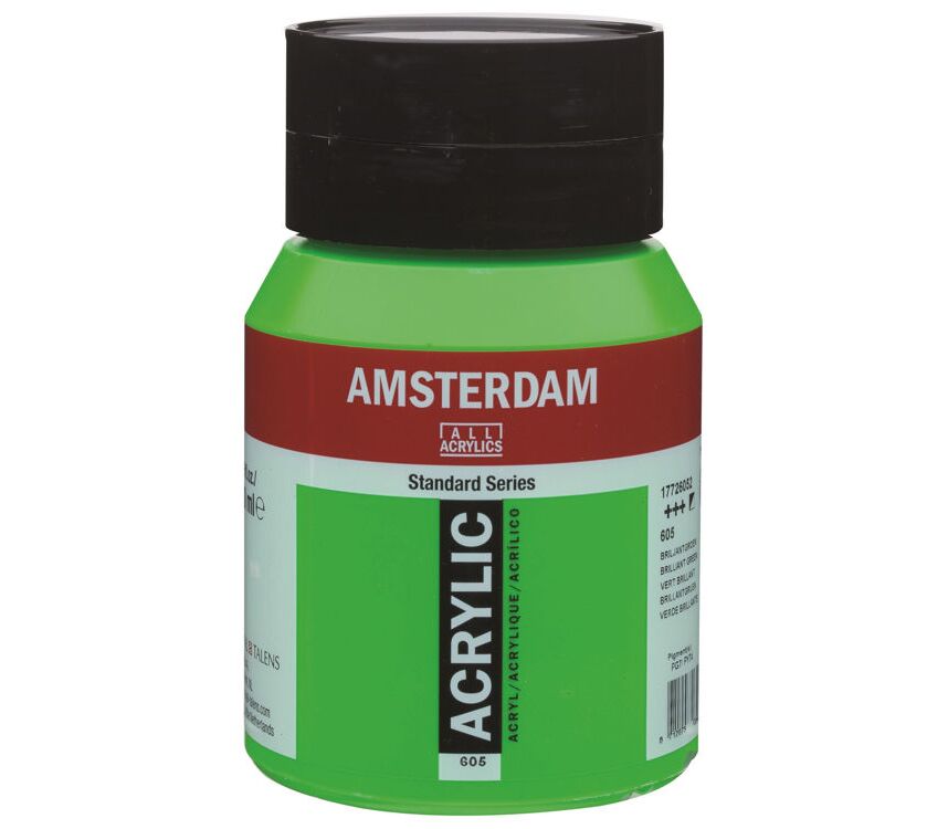 TALENS AMSTERDAM AKRİLİK BOYA 500 ML. 605 BRİLLİANT GREEN