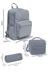 Coral High Kids Renkli Çizgili 3’lü Okul Çanta Seti SET0123680