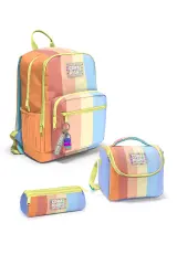 Coral High Kids Renkli Çizgili 3’lü Okul Çanta Seti SET0123680