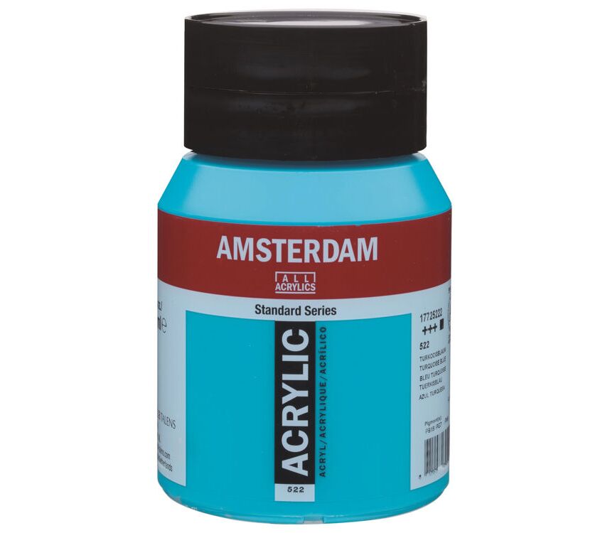 TALENS AMSTERDAM AKRİLİK BOYA 500 ML. 522 TURQUOİSE BLUE