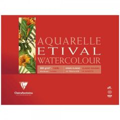 Clairefontaine Etival Classic 300gr Sulu Boya Blok 30 Sayfa 18x24cm 30 Sayfa