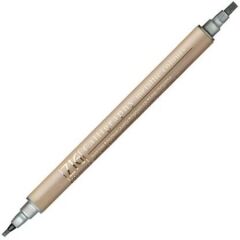 Zig Çift Uçlu Yaldızlı Kaligrafi Kalemi 2 mm + 3.5 mm 101 Metalik Altın