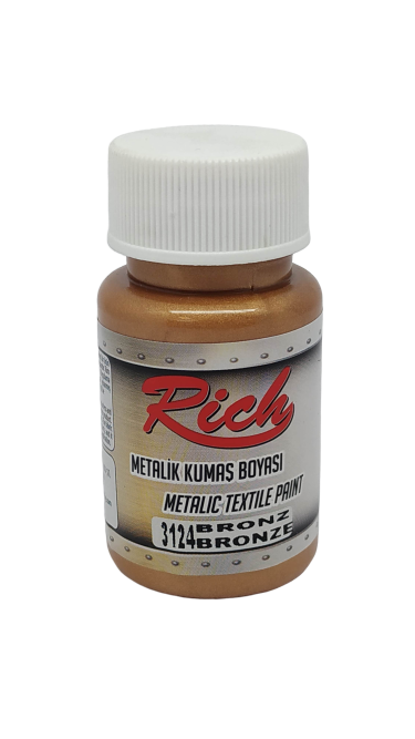 RİCH METALİK KUMAŞ BOYASI 50 CC. 3124 BRONZE