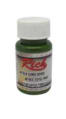 RİCH METALİK KUMAŞ BOYASI 50 CC. 3142 CEVİZ YEŞİLİ