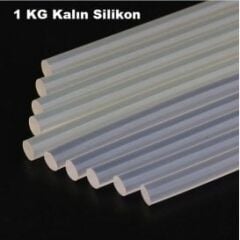 Çubuk Silikon Kalın Şeffaf 30 cm 1kg