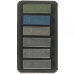 Derwent XL Graphite Block Kalın Grafit Füzen 6'lı Teneke Kutu