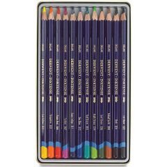 Derwent Inktense Mürekkep Bazlı Boya Kalemi Metal Kutu 12'li