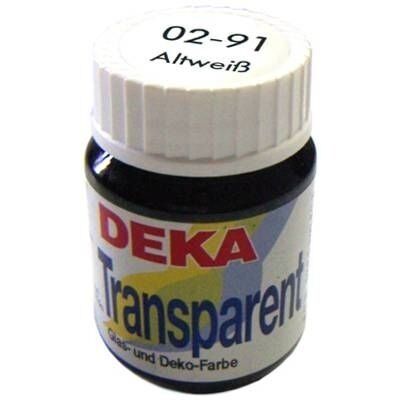 Deka Transparent 25 ml Cam Boyası 02-91 Altweib (Beyaz)