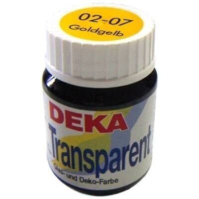 Deka Transparent 25 ml Cam Boyası 02-07 Goldgelb (Koyu Sarı)