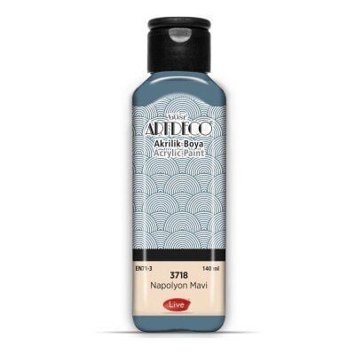 Artdeco Yeni Formül Akrilik Boya 140 ml 3718 Napolyon Mavi