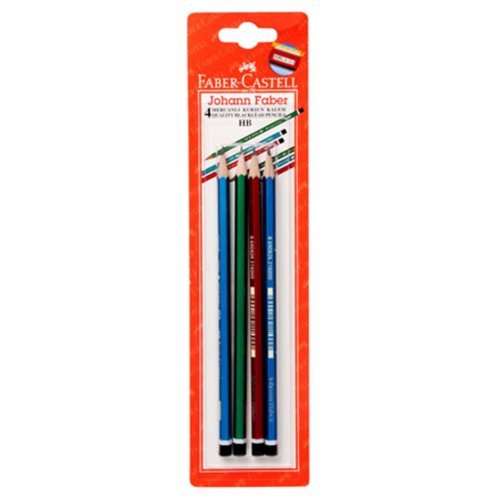 Faber Castell Mercanlı Kurşun Kalem 4 Adet