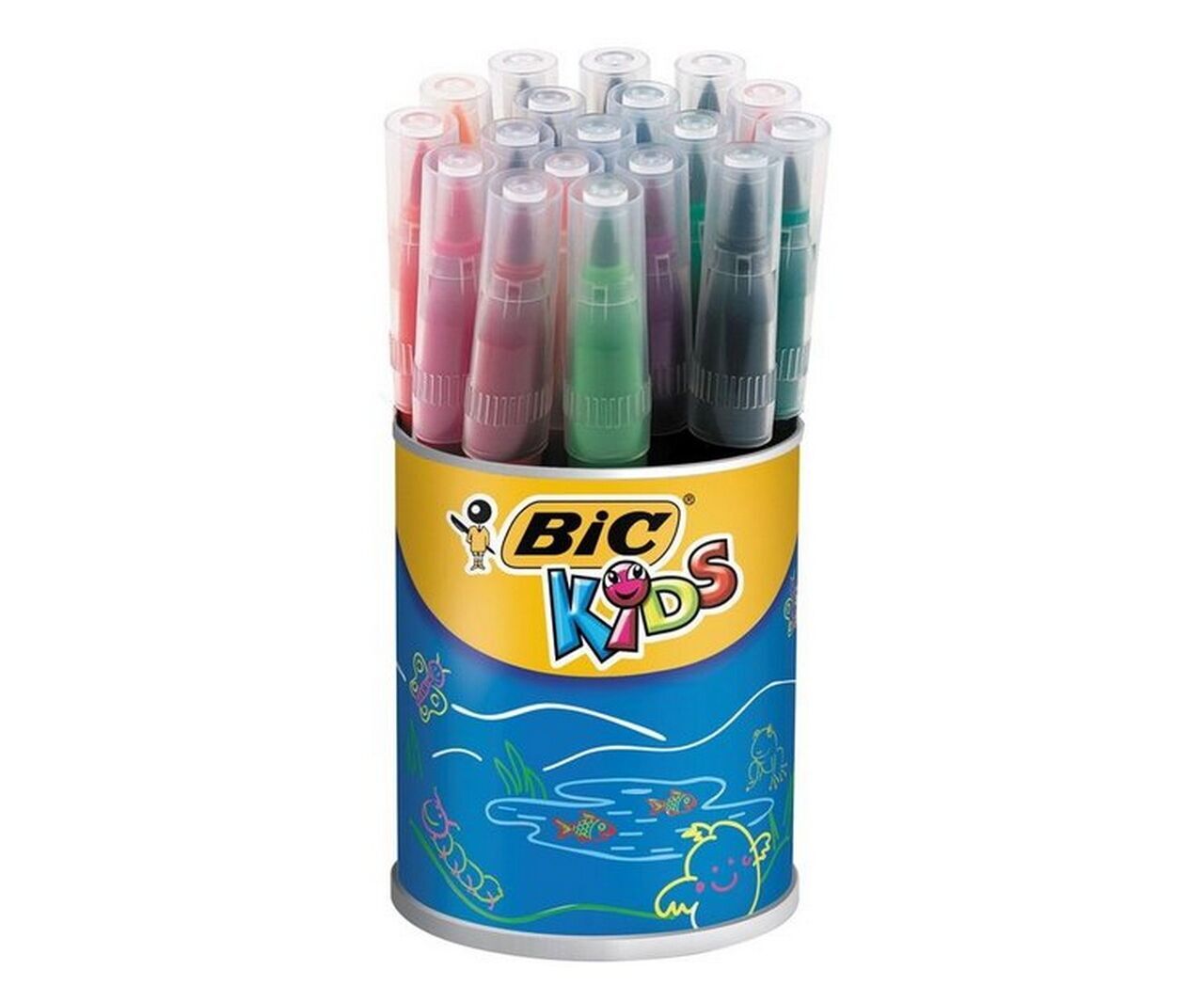 Bic Keçeli Boya Kalemi Visaquarelle 18 Renk Fırça Uçlu