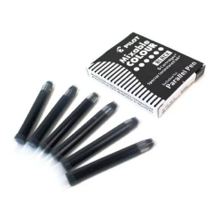 Pilot Parallel Kalem Pen Orjinal Kartuş 6'lı Siyah
