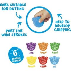 Carioca Teddy Şekilli Kirletmeyen Mum Boyal 6'lı