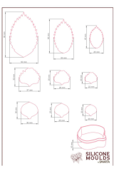 Smarta Büyük Silikon Kalıp Ortanca Ve Yaprak Kesici Seti 21x12cm