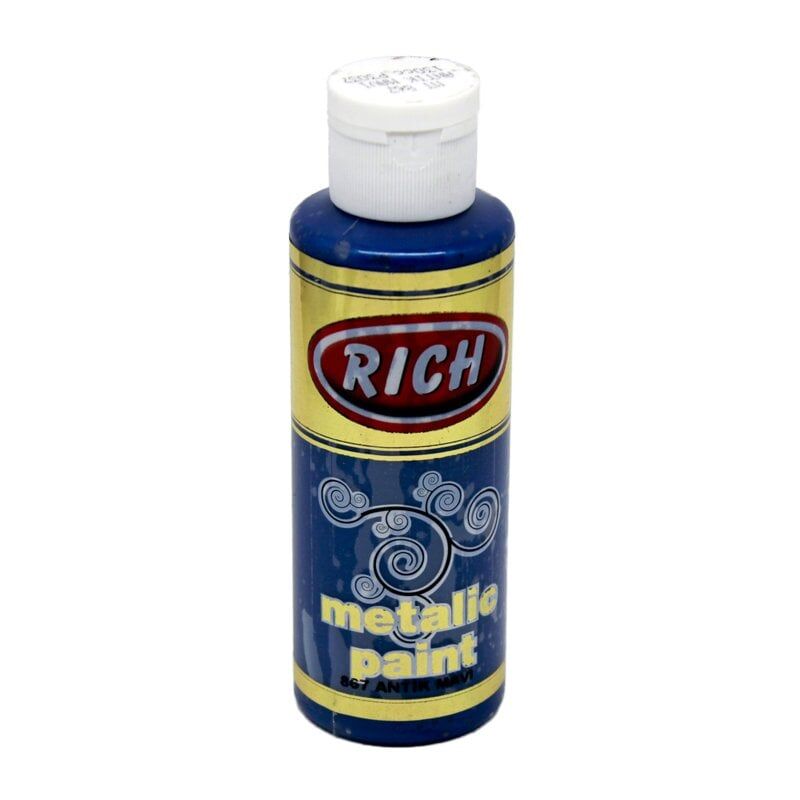 Rich Metalik Akrilik Boya 867-Antik Mavi 120 cc