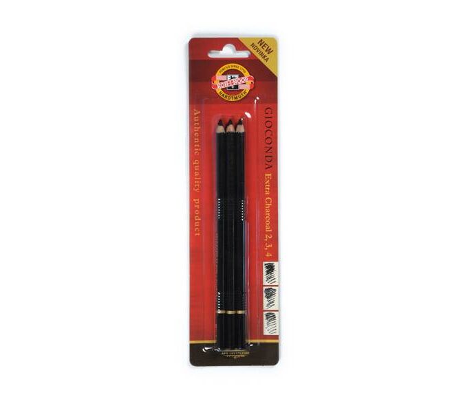 Koh-i Noor Gioconda Extra Charcoal Kömür Füzen Kalem 3'lü Set