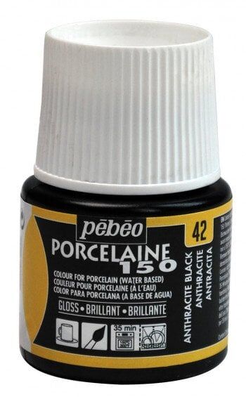 PEBEO PORCELAİNE 150 FIRINLANABİLİR PORSELEN BOYASI 42 ANTHRACİTE