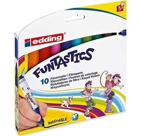 Edding 14 Funtastics Çocuk Kalın Keçeli Kalem 10lu