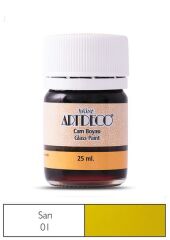 ARTDECO CAM VİTRAY BOYASI 25 ML. 01 SARI