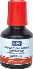 Kraf Kırmızı Tahta Kalemi Mürekkebi 30cc