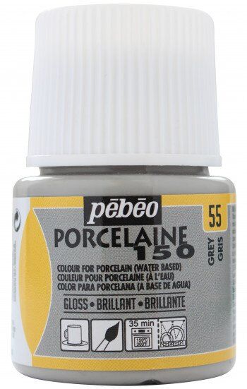 PEBEO PORCELAİNE 150 FIRINLANABİLİR PORSELEN BOYASI 55 GREY