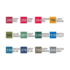 Zig Kurecolor Twin S Marker Kalem 12 Renk Set DEEP COLORS