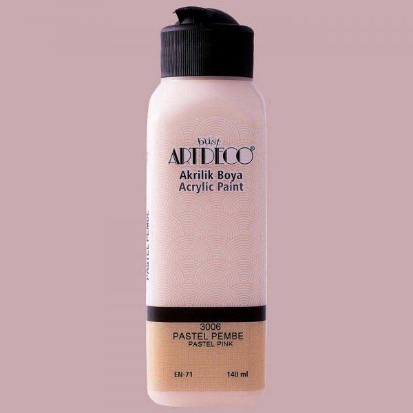 Artdeco Yeni Formül Akrilik Boya 140 ml 3006 Pastel Pembe