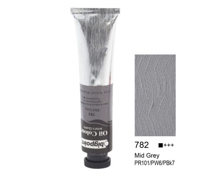Bigpoint Yağlı Boya 45 ml. 782 - Mid Grey
