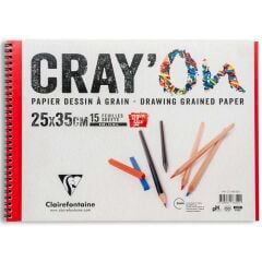 Clairefontaine Cray'On 120gr Spiralli Resim Blok 15 Sayfa 25x35cm