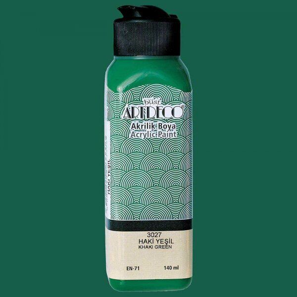 Artdeco Yeni Formül Akrilik Boya 140 ml 3027 Haki Yeşil