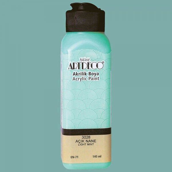 Artdeco Yeni Formül Akrilik Boya 140 ml 3028 Açık Nane