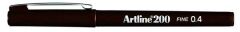 Artline 200 Fineliner 0.4mm İnce Uçlu Yazı ve Çizim Kalemi KOYU KAHVE