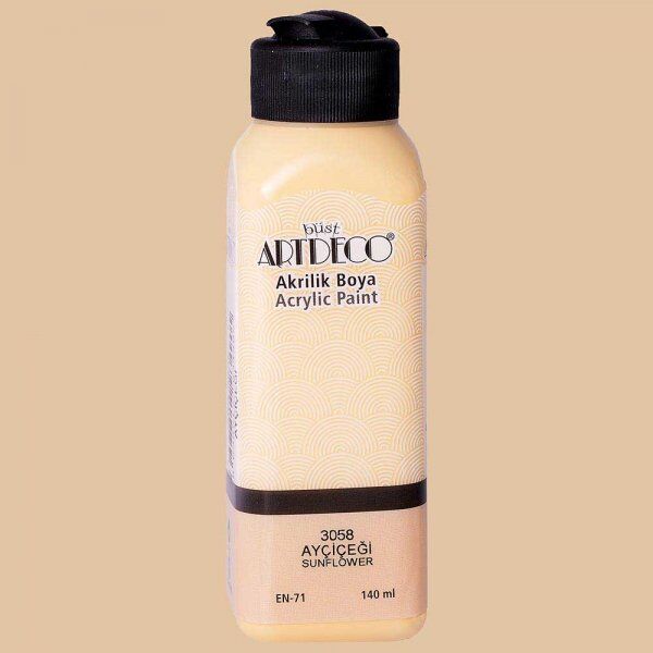 Artdeco Yeni Formül Akrilik Boya 140 ml 3058 Ayçiçeği