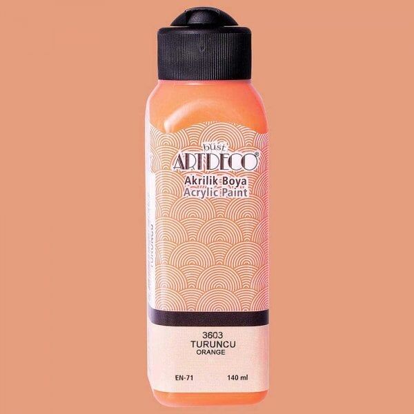 Artdeco Yeni Formül Akrilik Boya 140 ml 3603 Turuncu
