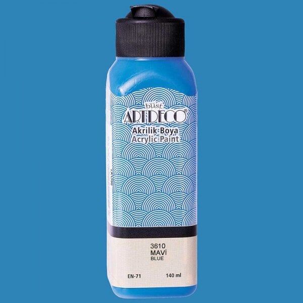 Artdeco Yeni Formül Akrilik Boya 140 ml 3610 Mavi