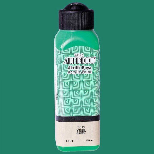 Artdeco Yeni Formül Akrilik Boya 140 ml 3612 Yeşil