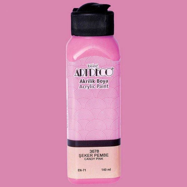 Artdeco Yeni Formül Akrilik Boya 140 ml 3678 Şeker Pembe