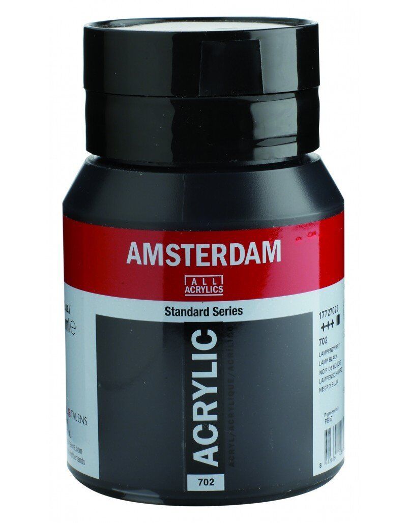 Talens Amsterdam Akrilik Boya 500ml 702 Lamp Black