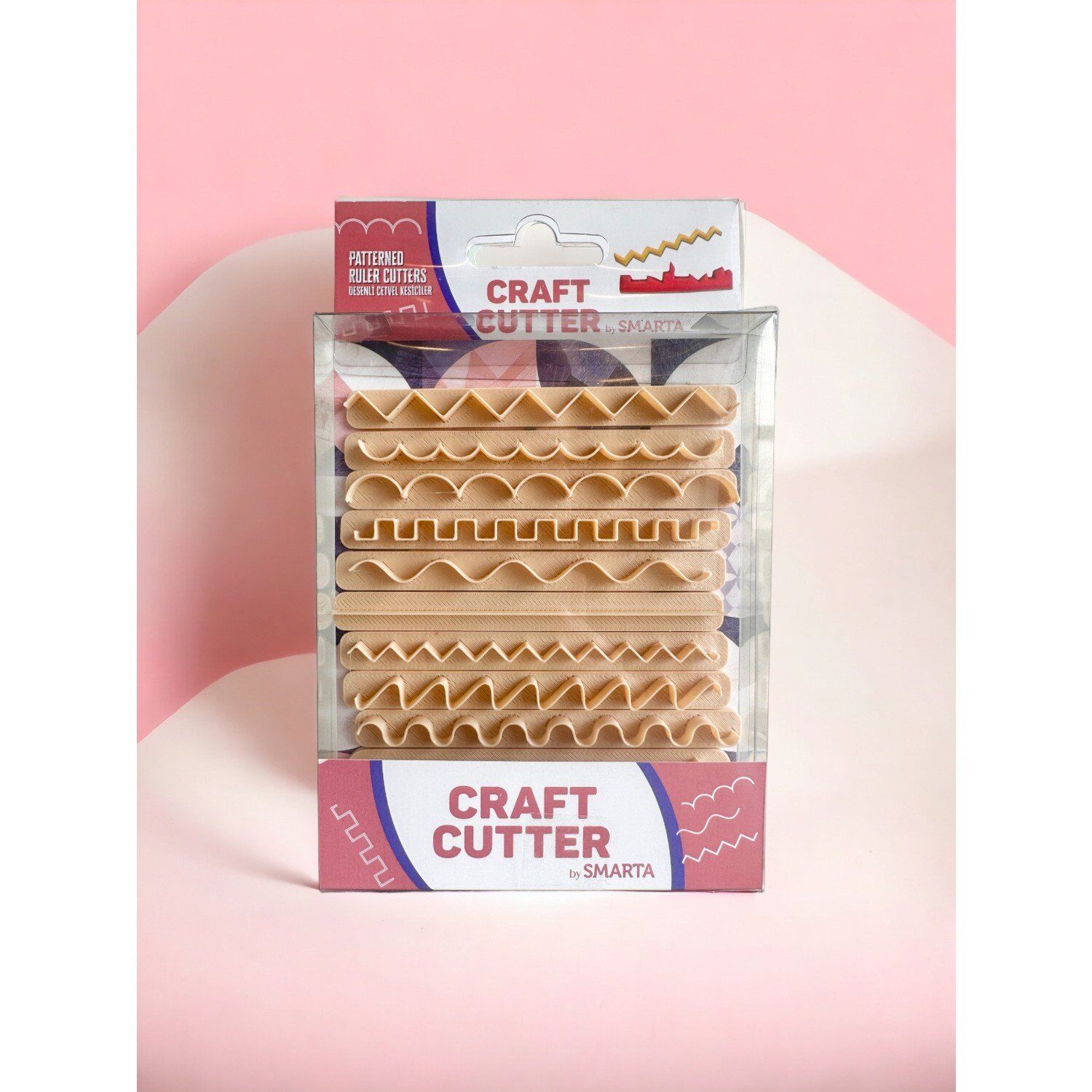Smarta Desenli Cetvel Kesiciler Seti
