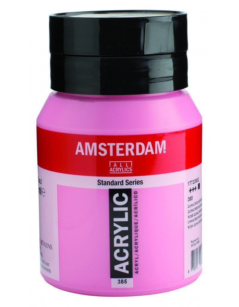 Talens Amsterdam Akrilik Boya 500ml 385 Quin. Rose Light
