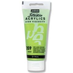 Pebeo Studio Metalik Akrilik Boya 100ml 359-Iridescent Green Yellow (Dyna)