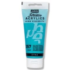 Pebeo Studio Metalik Akrilik Boya 100ml 357-Iridescent Blue Green (Dyna)