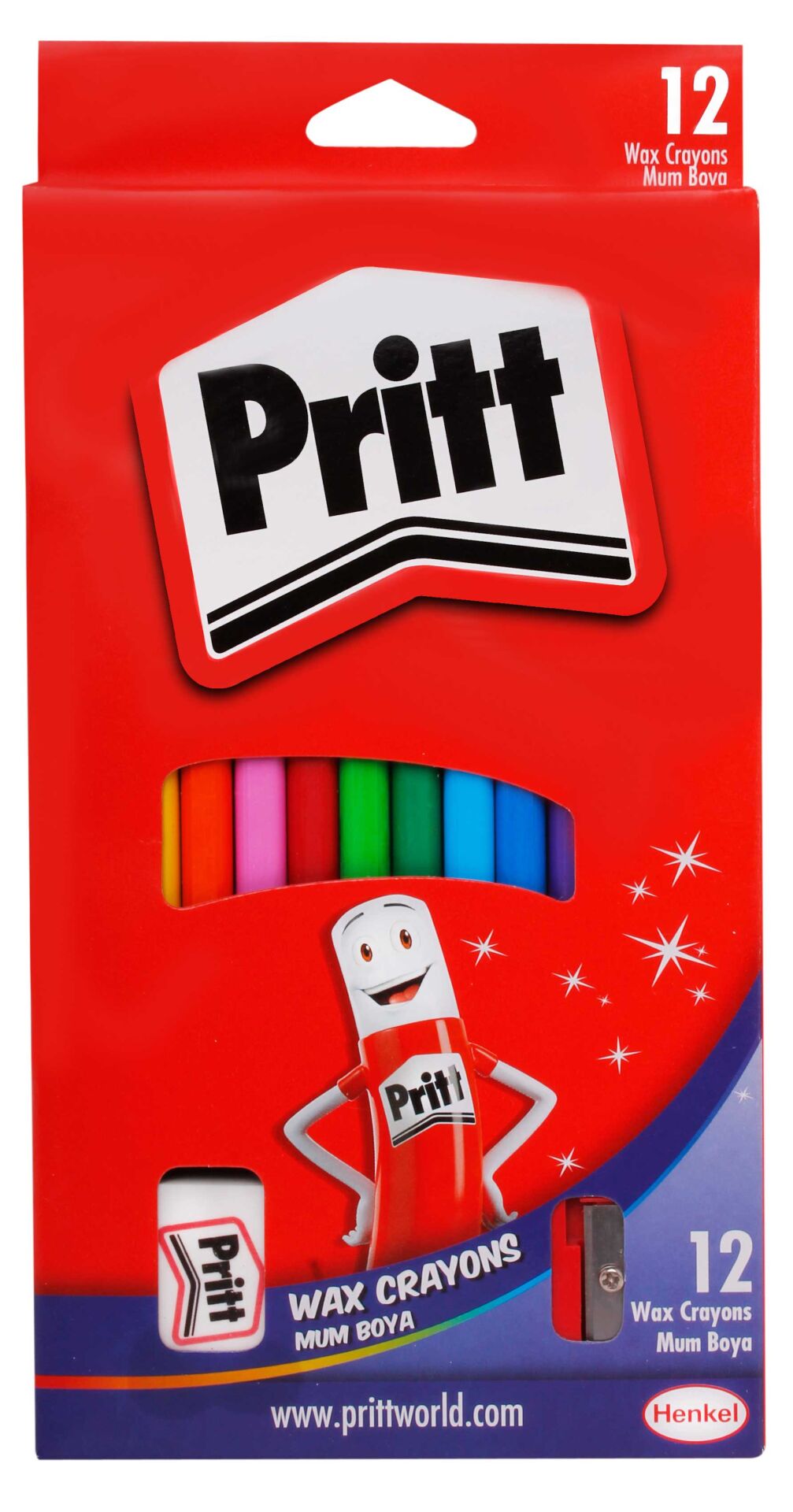 Pritt Silinebilir Pastel Mum Boya 12 Renk