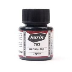 Karin Japon Hat ve Kaligrafi Mürekkebi Gensou 703 Siyah 45ml