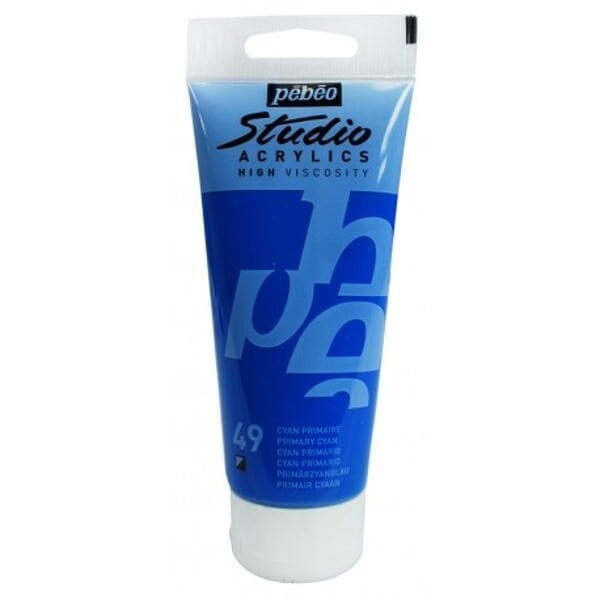 Pebeo Studio Akrilik Boya 100ml - 49 Primary Cyan